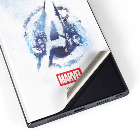 Marvel Avengers Blue Logo Galaxy Skins